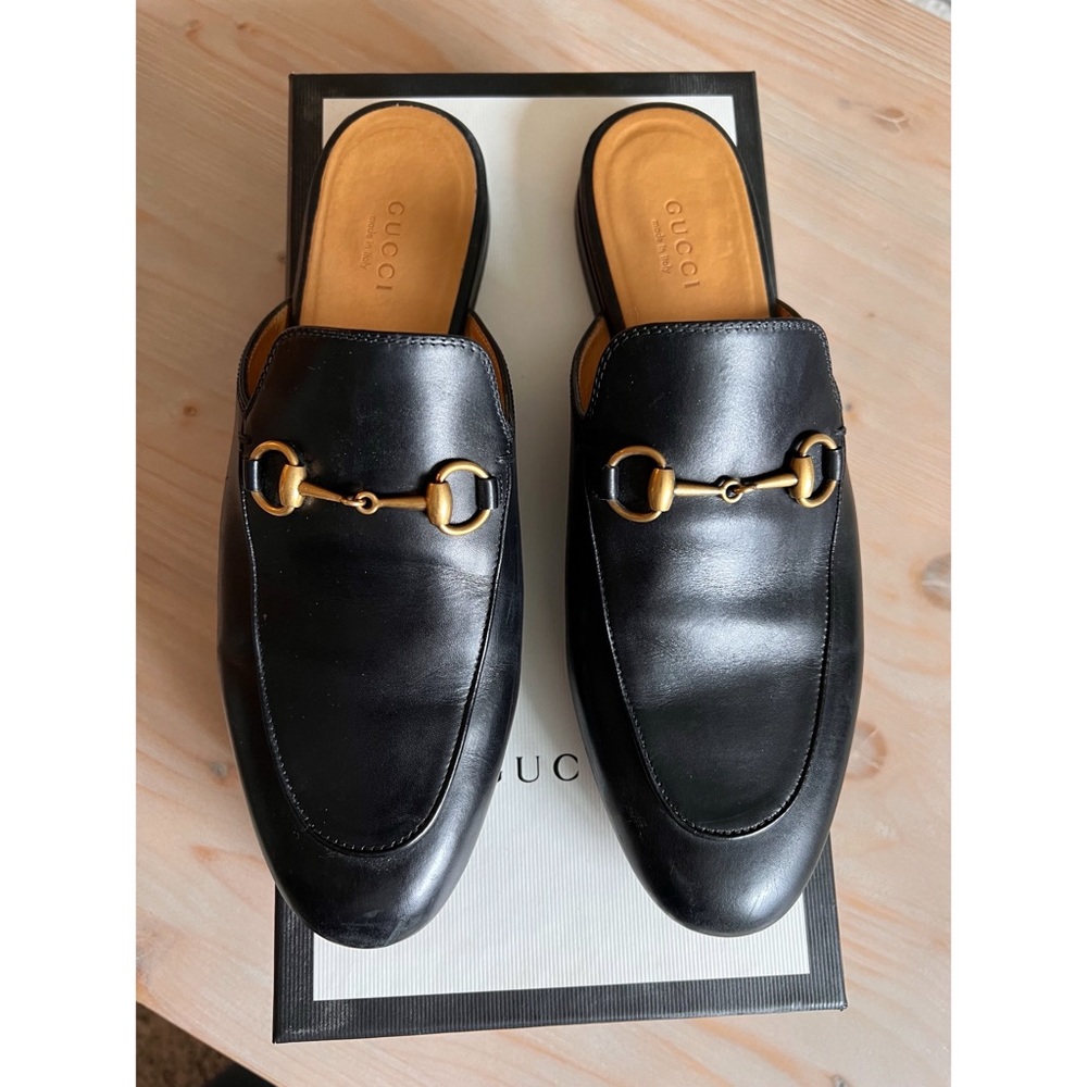 Gucci Princetown leather slipper 38 Black